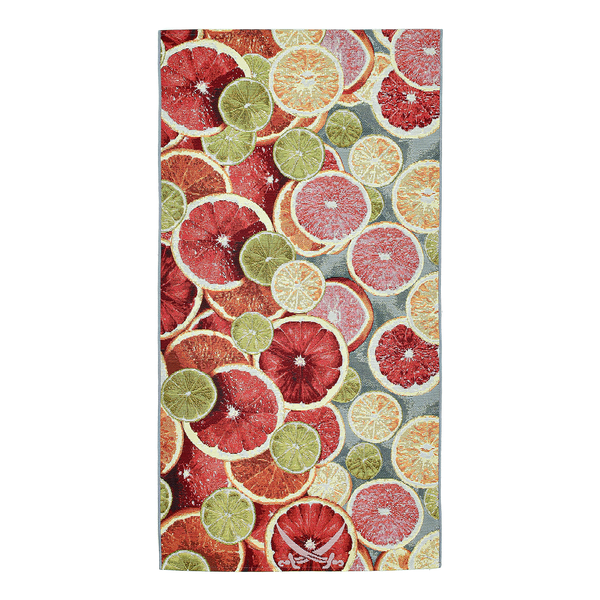 In-/ Outdoorteppich Rantum Beach 003 I - Kunstfaser - Orange / Mehrfarbig - 60 x 100 cm