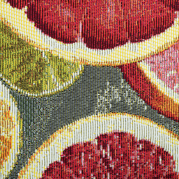 In-/ Outdoorteppich Rantum Beach 003 I - Kunstfaser - Orange / Mehrfarbig - 60 x 100 cm