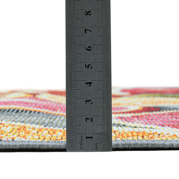 In-/ Outdoorteppich Rantum Beach 003 I - Kunstfaser - Orange / Mehrfarbig - 60 x 100 cm