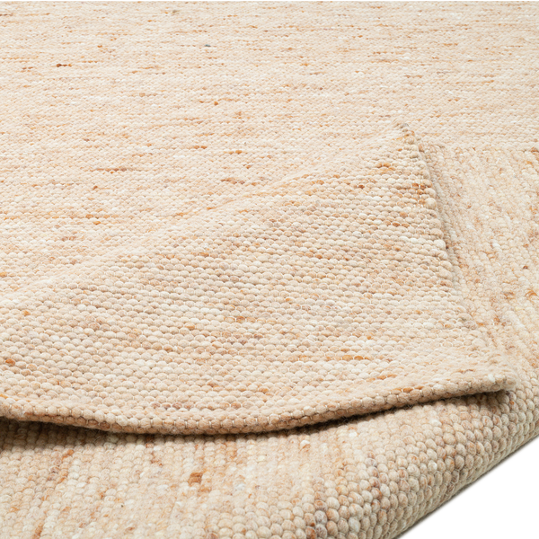 Wollteppich Hörnum - Schurwolle - Beige - 40 x 60 cm