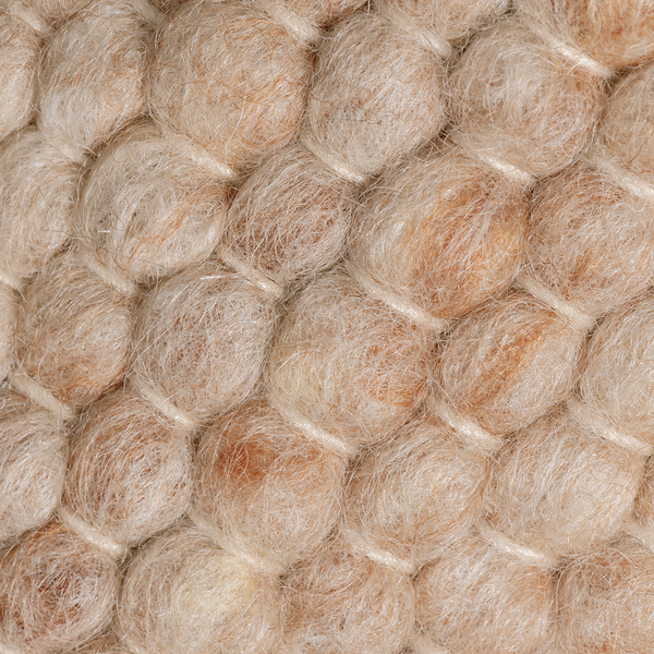 Wollteppich Hörnum - Schurwolle - Beige - 40 x 60 cm
