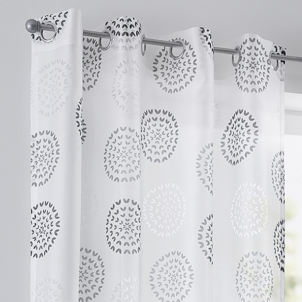 Ösenschal Bella - Baumwolle / Polyester - Anthrazit - 135 x 175 cm