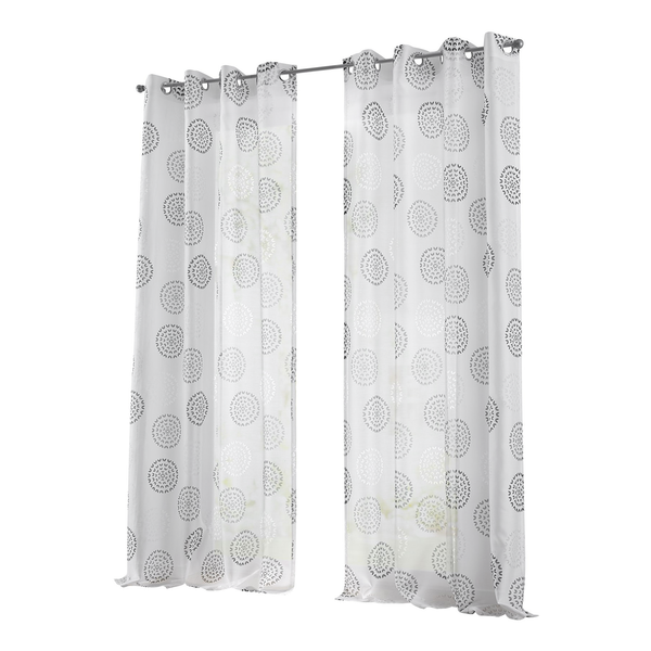 Ösenschal Bella - Baumwolle / Polyester - Anthrazit - 135 x 225 cm