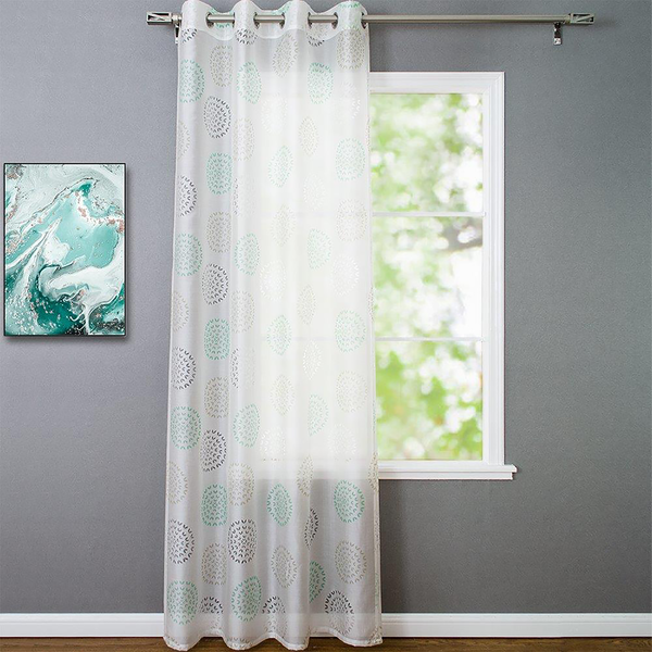 Ösenschal Bella - Baumwolle / Polyester - Türkis - 135 x 225 cm