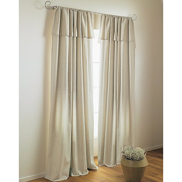 Fertiggardine Lene - Baumwolle - Braun - 140 x 145 cm