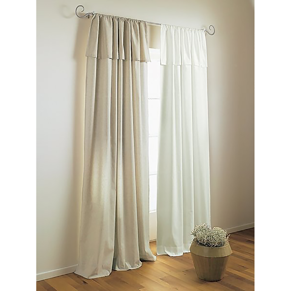 Fertiggardine Lene - Baumwolle - Braun - 140 x 145 cm