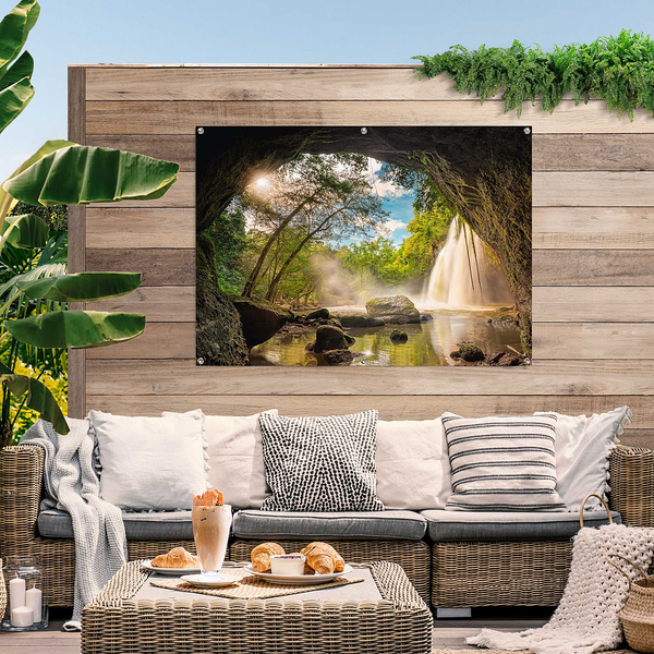 Outdoor-Poster Steinhöhle - PVC - Mehrfarbig