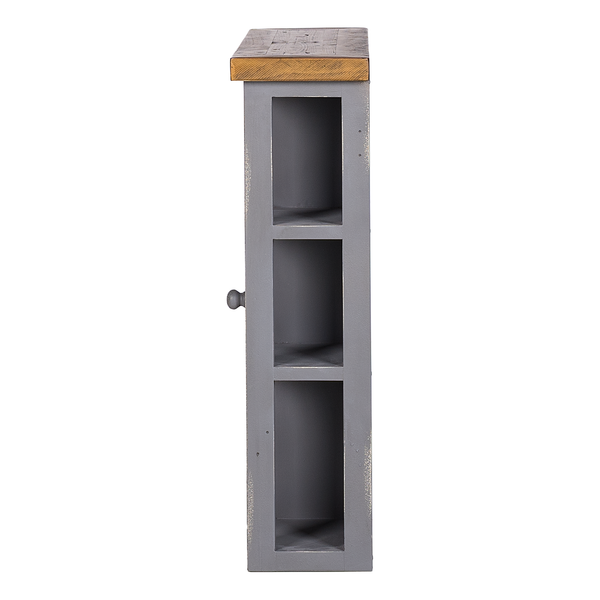 Spiegelschrank Balignton - Kiefer massiv - Grau