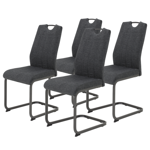 Freischwinger Cotulla II (4er-Set) - Anthrazit