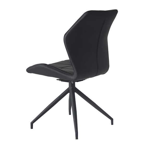 Drehbarer Polsterstuhl Frontera 2er-Set - Schwarz