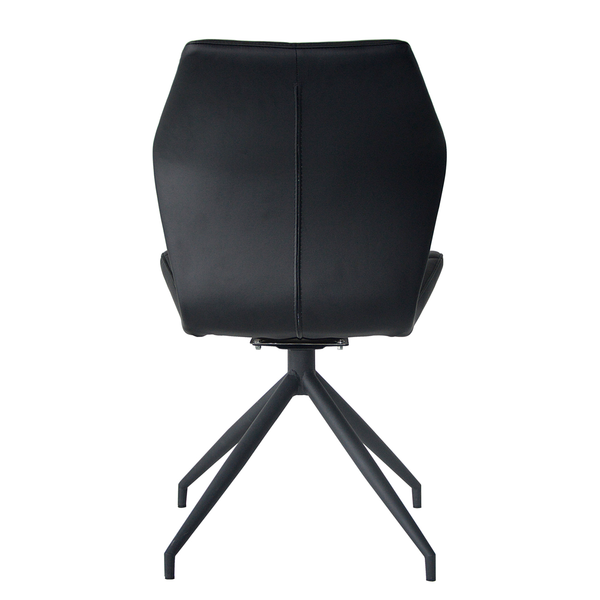 Drehbarer Polsterstuhl Frontera 2er-Set - Schwarz