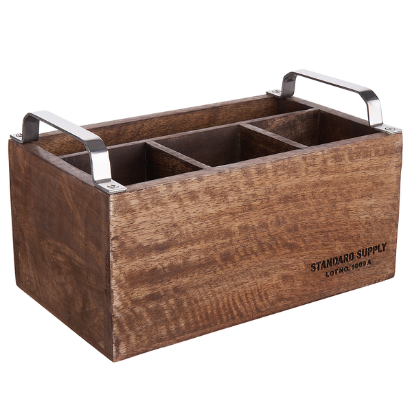 Besteckträger STANDARD SUPPLY - Mangoholz - Braun