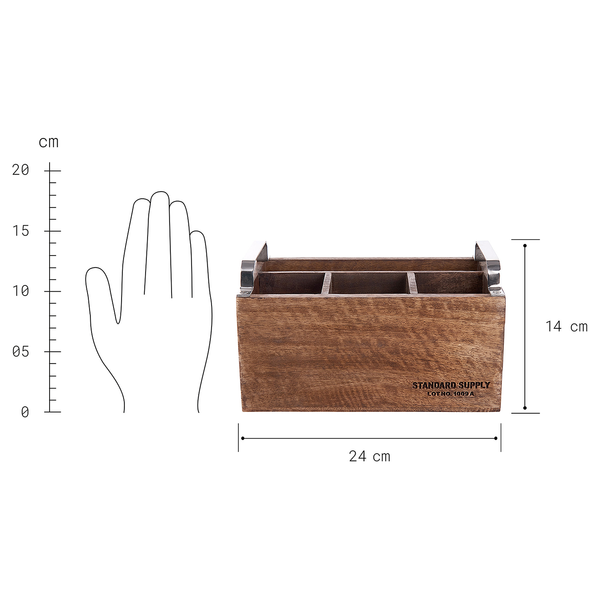 Besteckträger STANDARD SUPPLY - Mangoholz - Braun