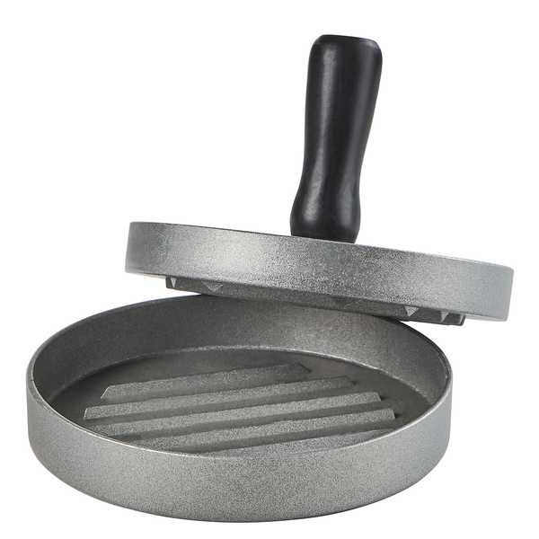 Hamburgerpresse PADDY Master - Edelstahl - Schwarz / Silber