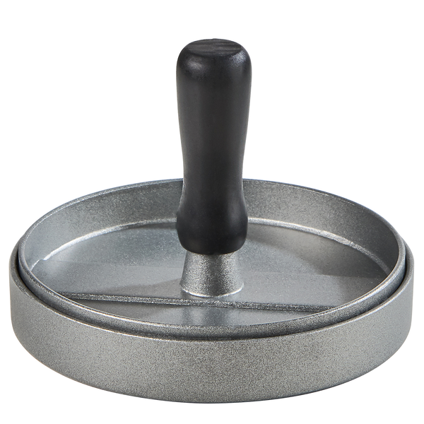 Hamburgerpresse PADDY Master - Edelstahl - Schwarz / Silber