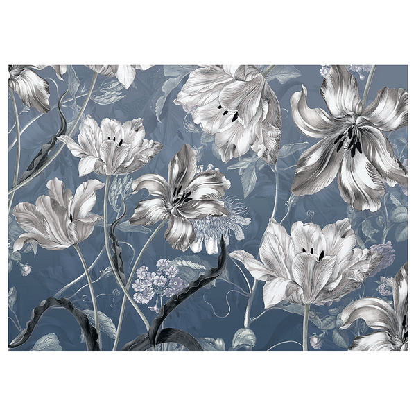 Fototapete Merian Blue - Vlies - Mehrfarbig