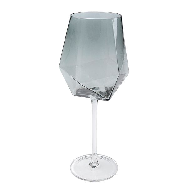 Weinglas Diamond Smoke (4er-Set) - Glas - Transparent / Grau