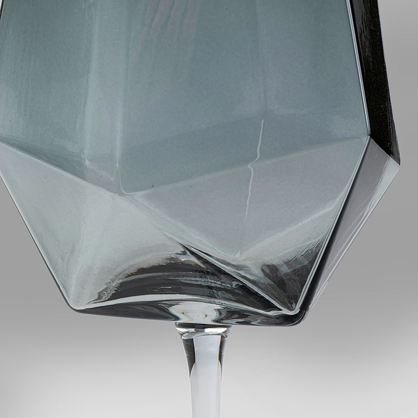 Weinglas Diamond Smoke (4er-Set) - Glas - Transparent / Grau