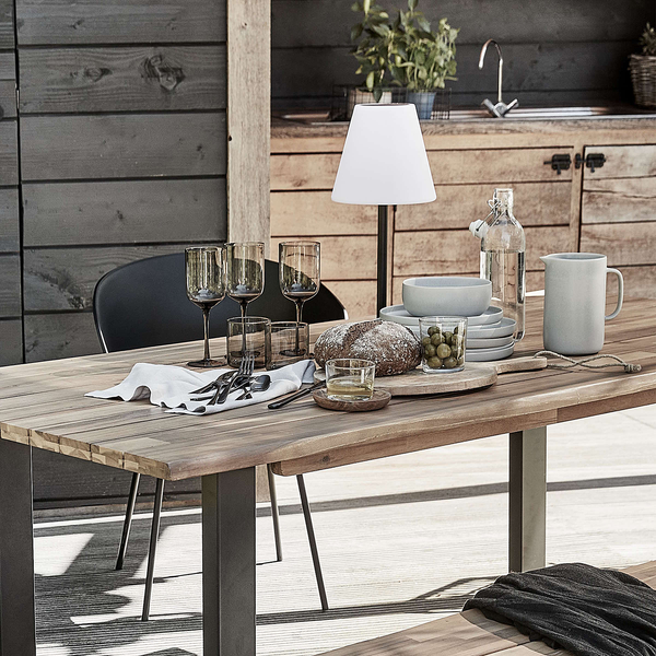 Geschirr-Set CASA NOVA 12-teilig - Steinzeug - Grau
