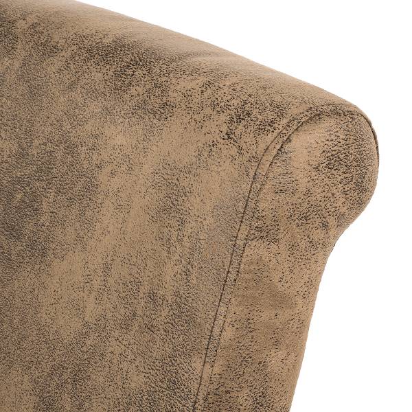 Polsterstuhl Nello III - Braun - Microfaser - Eiche - 47 x 108 x 64 cm