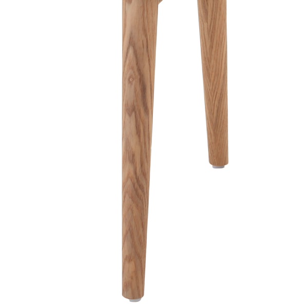 Armlehnenstuhl Corrie - Webstoff / Esche massiv - Creme