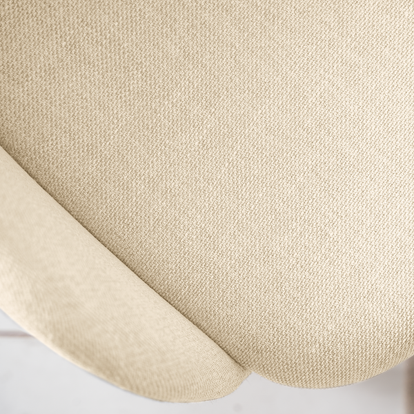 Armlehnenstuhl Corrie - Webstoff / Esche massiv - Creme