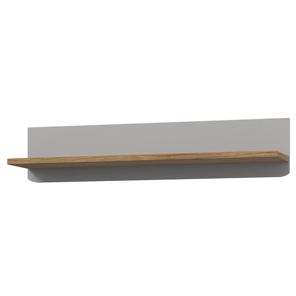 Wandboard Twyford - Grau / Walnuss Dekor