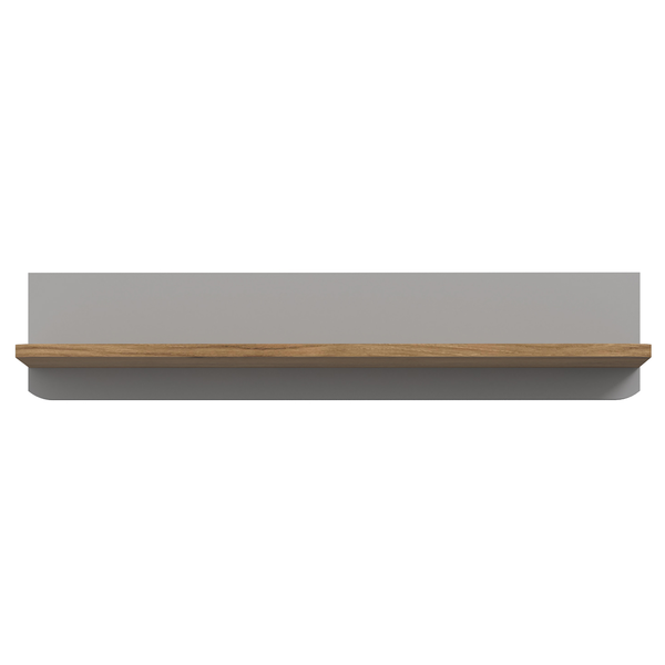 Wandboard Twyford - Grau / Walnuss Dekor