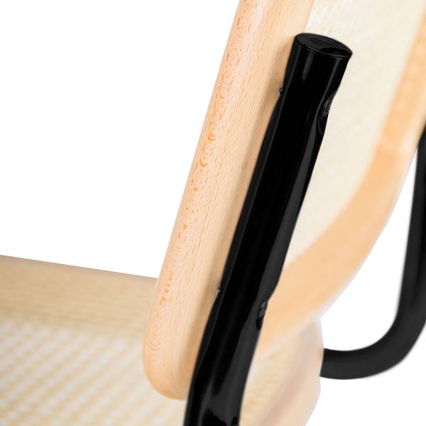 Freischwinger HOLM 2er-Set - Buche - Schwarz