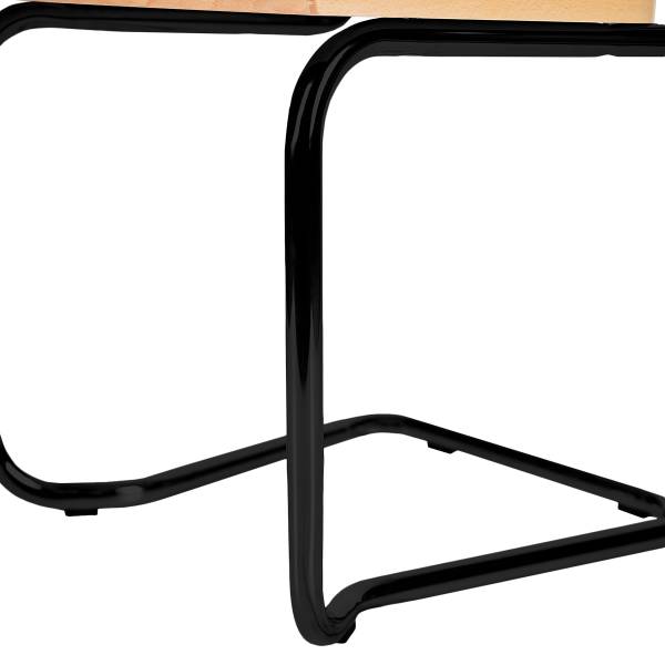 Freischwinger HOLM 2er-Set - Buche - Schwarz