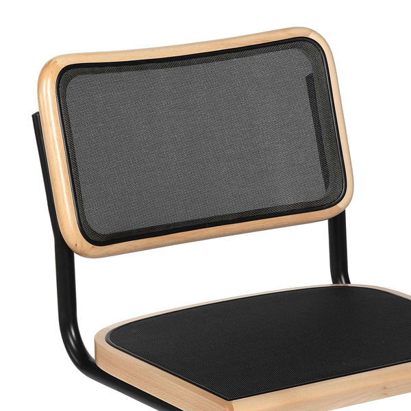 Freischwinger HOLM 2er-Set  Mesh - Schwarz