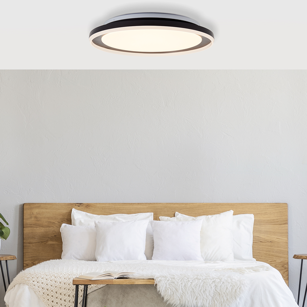 LED-Deckenleuchte Pederson - ABS / Eisen - 1-flammig