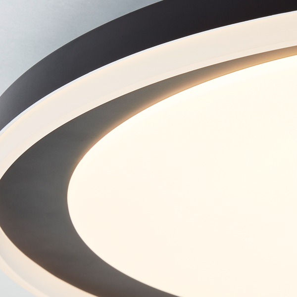LED-Deckenleuchte Pederson - ABS / Eisen - 1-flammig
