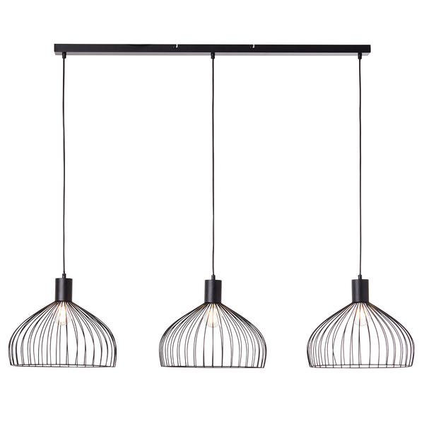 Pendelleuchte Blacky II - Eisen - 3-flammig
