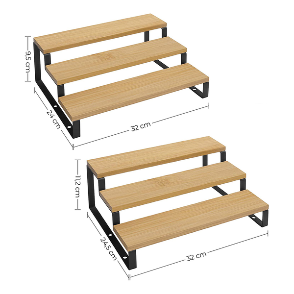 Gewürzregal Beetham (2er-Set) - Bambus massiv