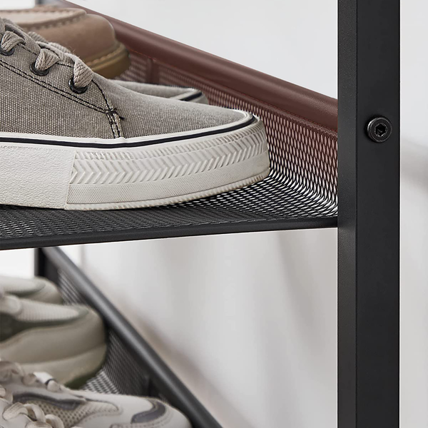 Schuhregal Bettyhill III - Braun / Schwarz