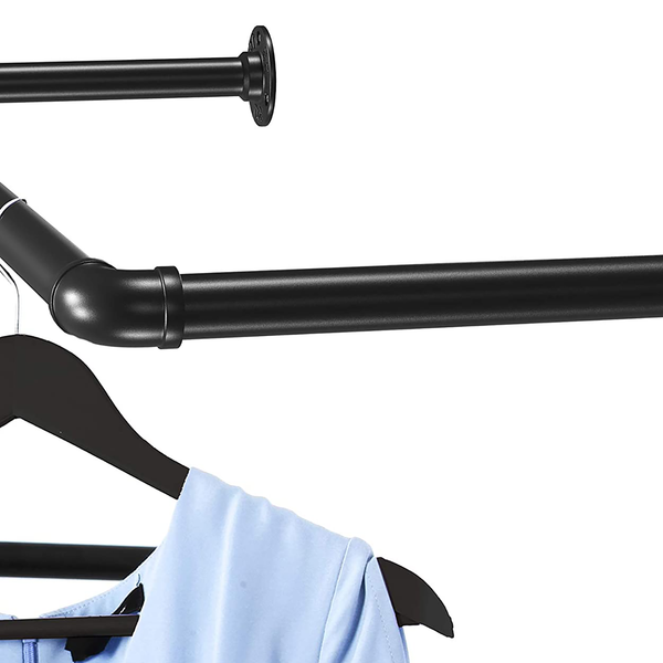 Wandgarderobe Wellsville (2er-Set) - Metall - Schwarz