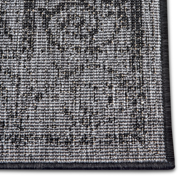 Outdoorteppich Cebu - Polypropylen - Silber / Grau - 80 x 150 cm