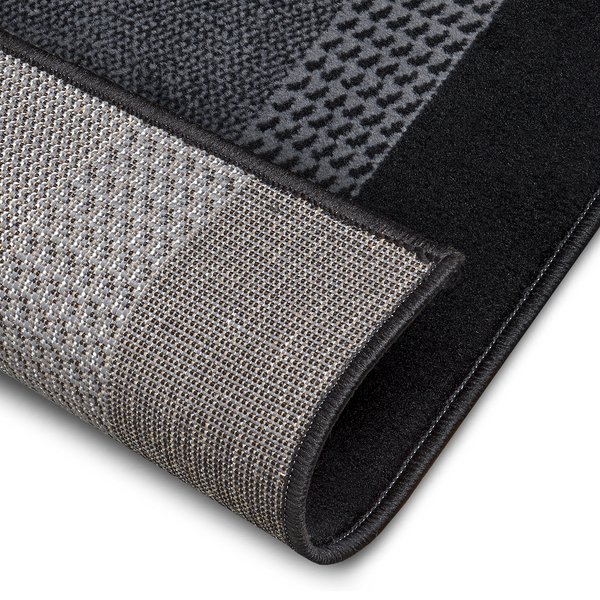 Läufer Band - Polypropylen / Jute - Schwarz - 80 x 200 cm