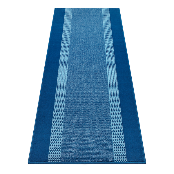 Läufer Band - Polypropylen / Jute - Jeansblau - 80 x 500 cm