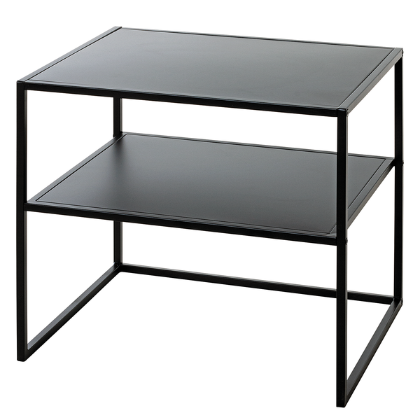 Beistelltisch Alderbury - Metall - Schwarz - Höhe: 45 cm