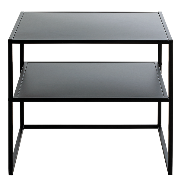 Beistelltisch Alderbury - Metall - Schwarz - Höhe: 45 cm