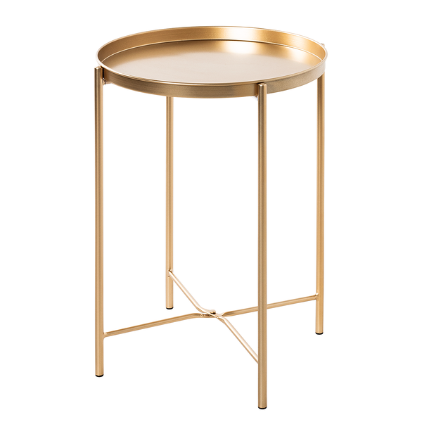 Beistelltisch Gilsay - Metall - Gold - Gold