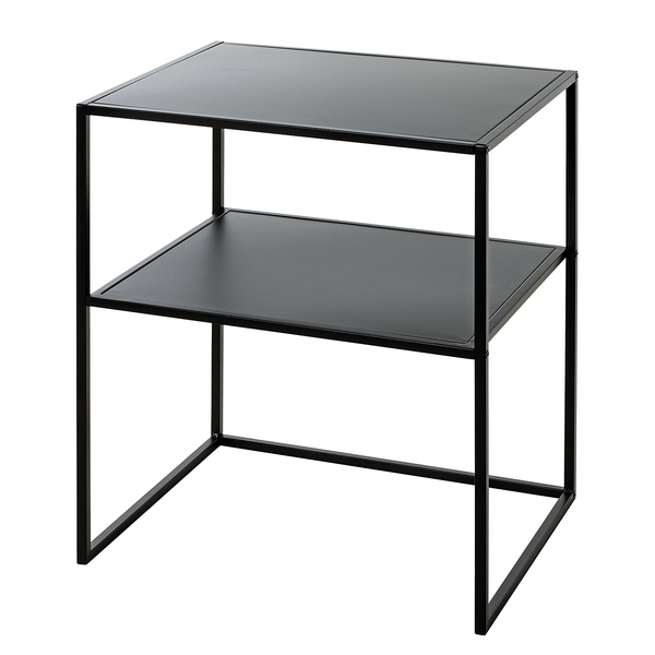 Beistelltisch Alderbury - Metall - Schwarz - Höhe: 60 cm