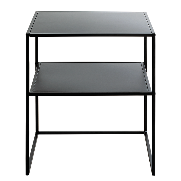 Beistelltisch Alderbury - Metall - Schwarz - Höhe: 60 cm