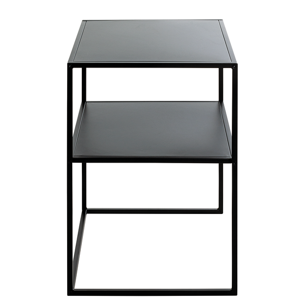 Beistelltisch Alderbury - Metall - Schwarz - Höhe: 60 cm