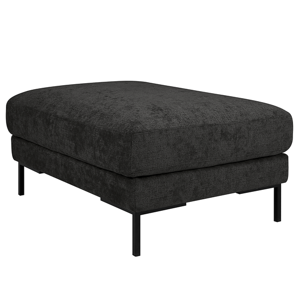 Polsterhocker Luton - Chenille Alita: Anthrazit