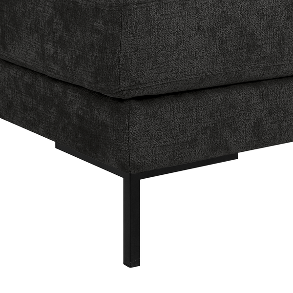 Polsterhocker Luton - Chenille Alita: Anthrazit