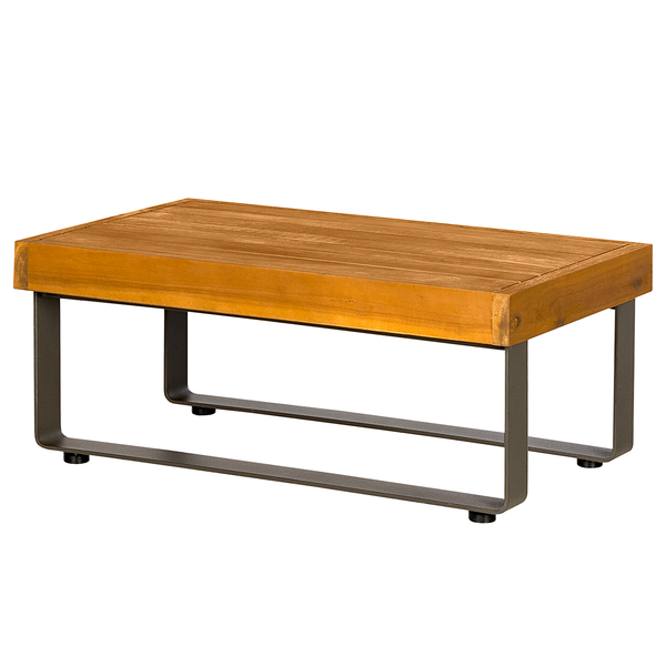 Modulares Anstelltischelement Molou - Eisen / Akazie - Grau / Braun