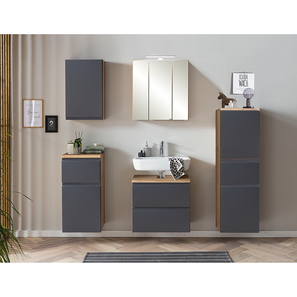 Hängeschrank Roccolo - Matt Grau - Breite: 40 cm